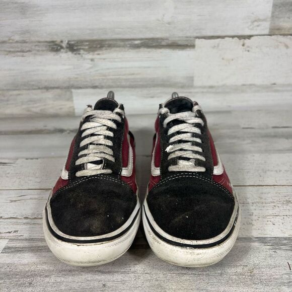 Vans Men's Skate Old Skool Asphalt Pomegranate Canvas Suede‎ Shoes Size 10 - Picture 4 of 8